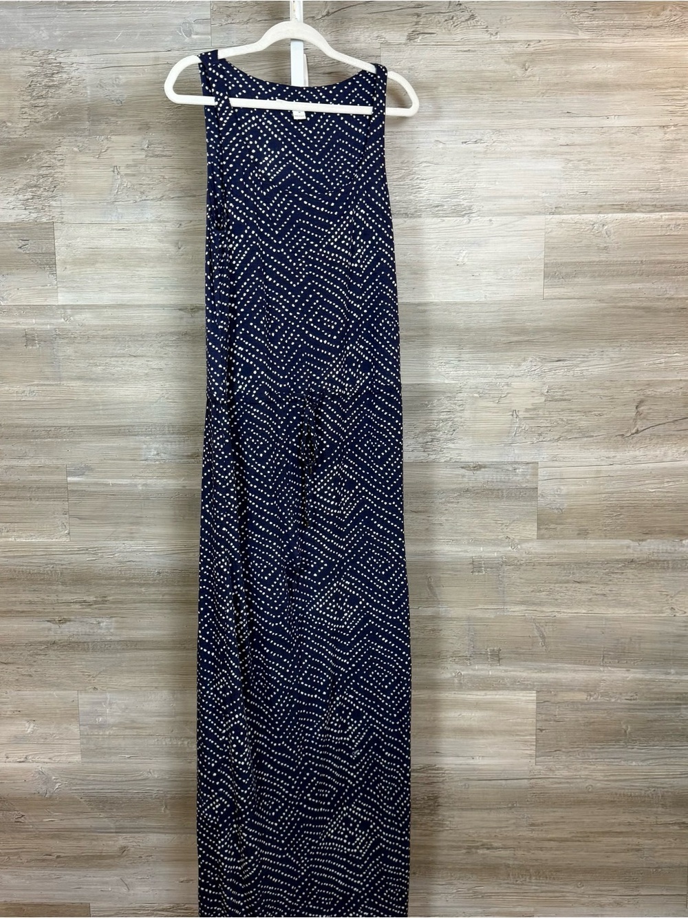 DVF Diane von Furstenberg Sophie Silk Viscose Batik Midnight Maxi Dress M